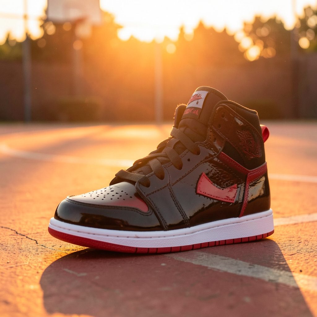 Authentic Jordans 1 (I) Retro Obsidian Red New Style